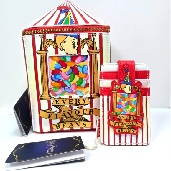 Loungefly Harry Potter Bertie Botts Crossbody Card Holder Set Nwt - Picture 1 of 11